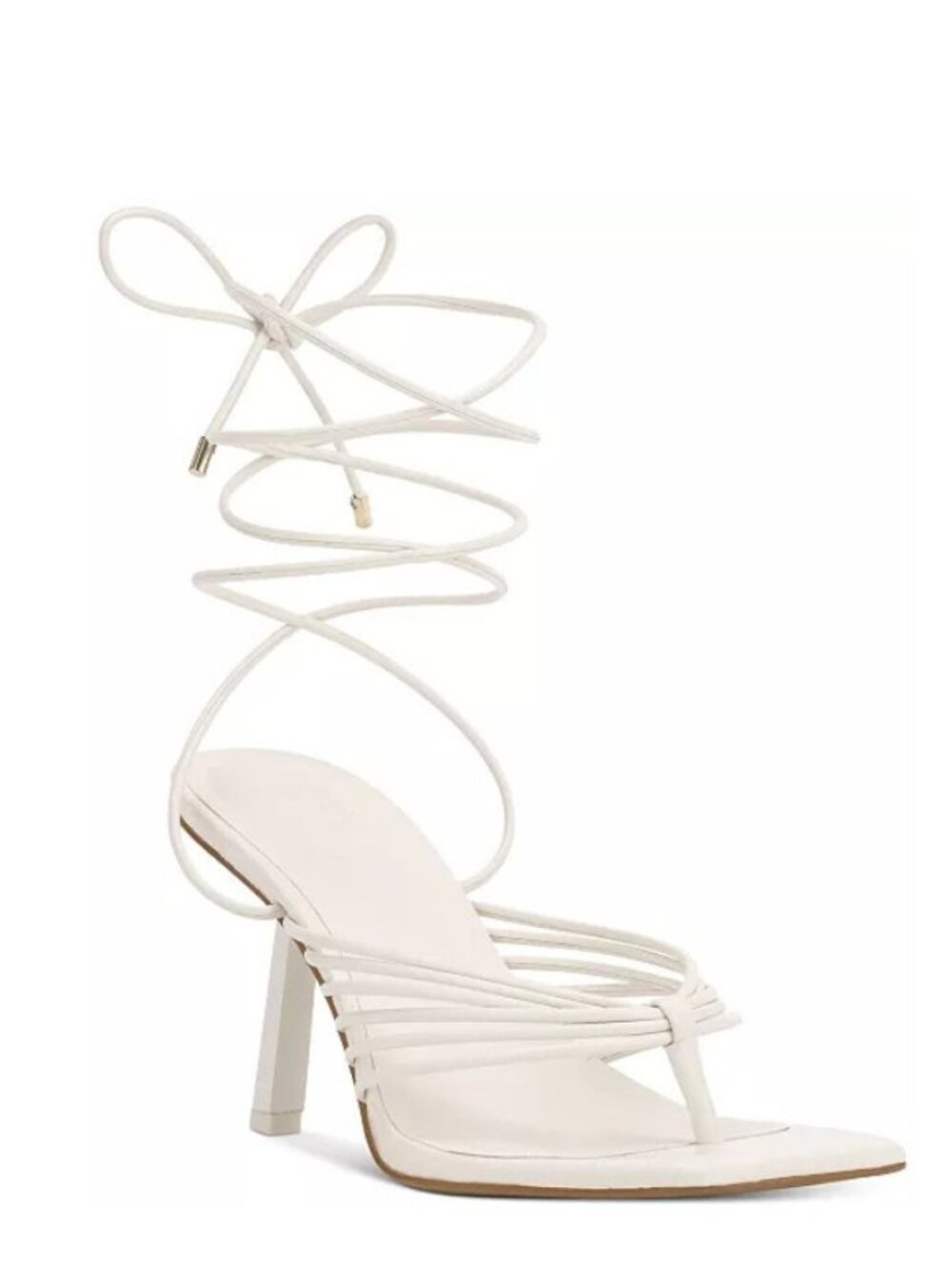 69$ INC International Concepts Sahla Ankle Tie Sandals Women's Size 9 US White